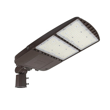 300W LED Parking Lot Pole Lights-42000LM-5700K-1000W MH Equiv-DLC & UL Listed - LEDLIGHTING WHOLESALE